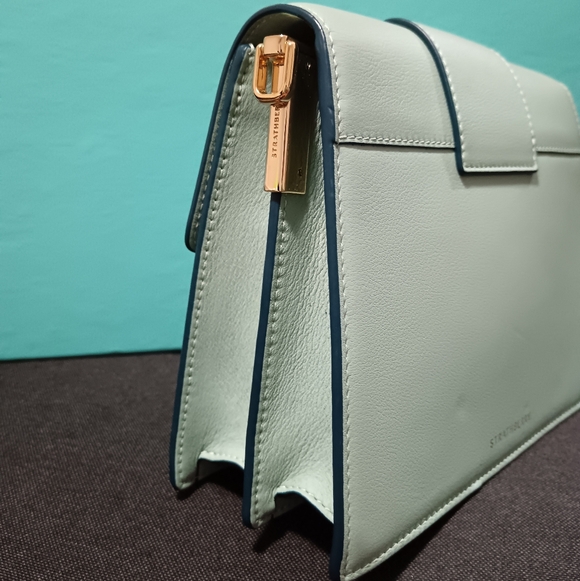 Strathberry Blue Crescent Box Bag - Picture 11 of 11